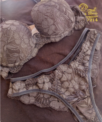 Conjunto Duzani cinza Tam M